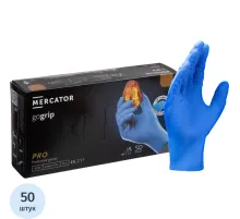 Перчатки одноразовые нитрил GOGRIP BLUE цв.голубой (25пар/уп)р.L,ПС