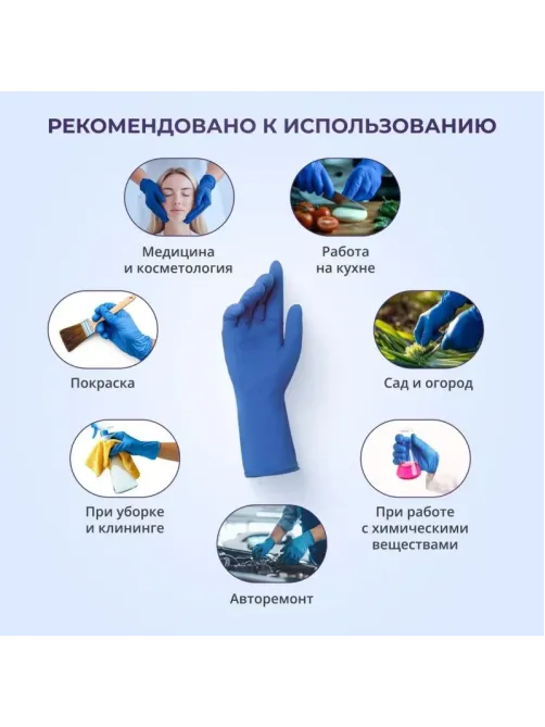Перчатки однораз. латекс.Libry,н/с,н/о,High Risk(арт.KHR002),(M)25пар/уп,ПС