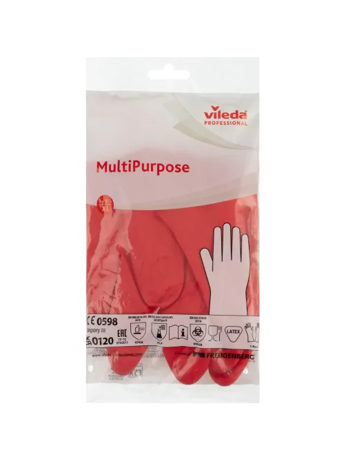 Перчатки резиновые Vileda Profes латекс красный рXL 102589/174348,ПС