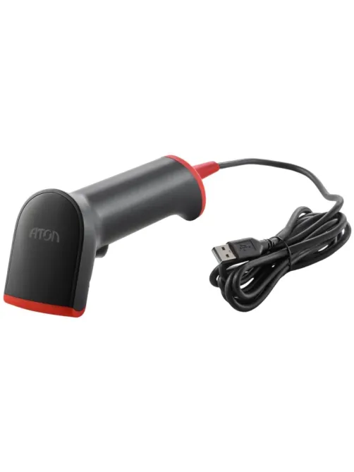 Сканер штрих-кода АТОЛ Impulse 12 (2D, серый, USB, c подставкой)
