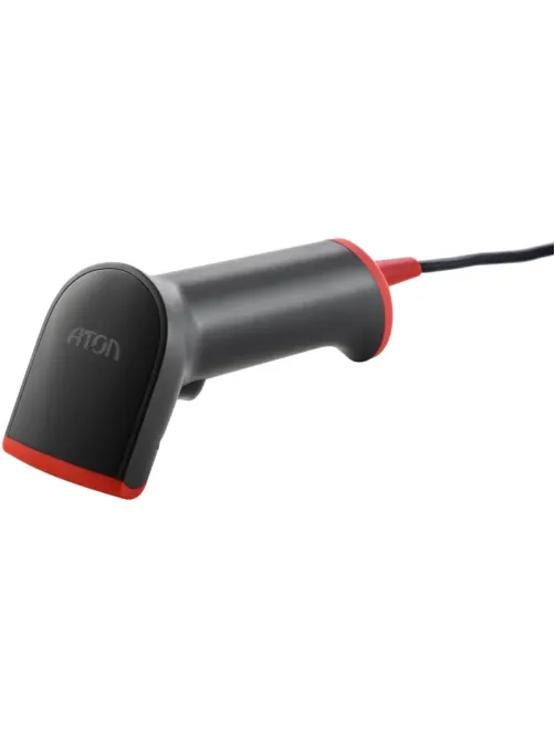 Сканер штрих-кода АТОЛ Impulse 12 (2D, серый, USB, c подставкой)