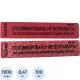 Пломба наклейка (стандарт) 100/20,цвет красный, 1000 шт./рул. без следа