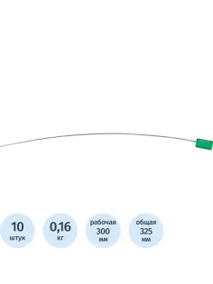 Пломба тросовая номерная, одноразовая, 300 мм., 10шт/уп