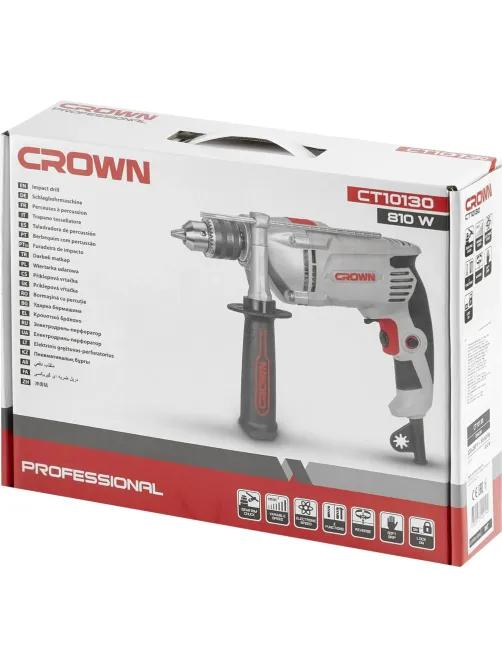Дрель ударная CROWN CT10130