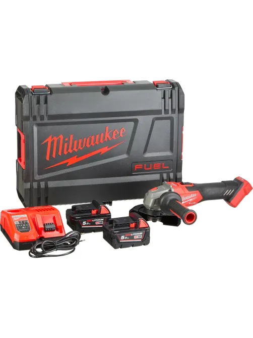 Шлифмашина угловая акк.Milwaukee M18 FSAG125XB-502X FUEL (Li-Ion 5 Ач)