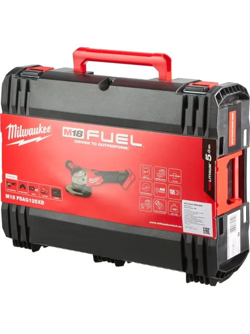Шлифмашина угловая акк.Milwaukee M18 FSAG125XB-502X FUEL (Li-Ion 5 Ач)