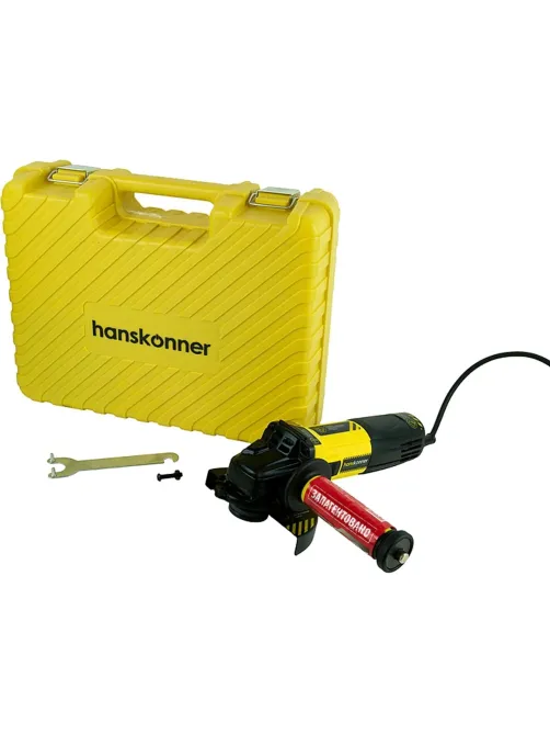 Шлифмашина угловая Hanskonner 125 мм, 1100Вт, рег.оборотов (HAG9012TES)