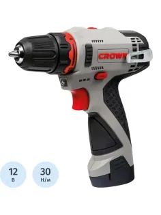 Дрель-шуруповерт аккумуляторная CROWN CT21072HX-2 BMC
