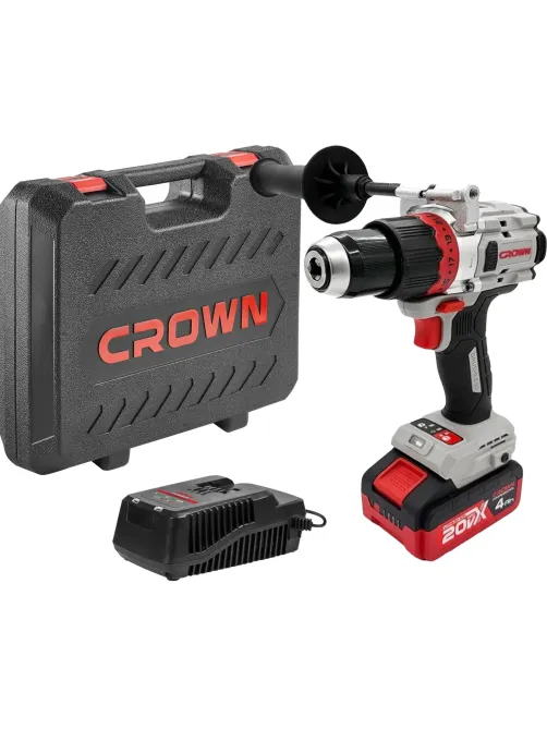 Дрель-шуруповерт ударная аккумуляторная BL CROWN CT21127HMX-4 BMC