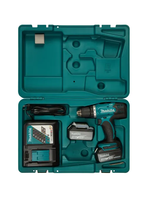 Дрель-шуруповерт аккум. MAKITA 18В, LXT, 42Нм, 2х3.0Ач (DDF453RFE)