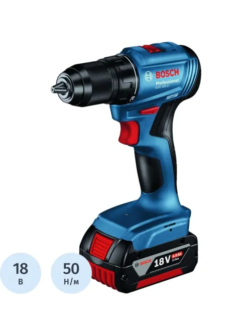 Дрель-шуруповерт аккумуляторная Bosch GSR 185-LI 06019K3000
