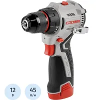 Дрель-шуруповерт аккумуляторная CROWN CT21129HMX-2 BMC