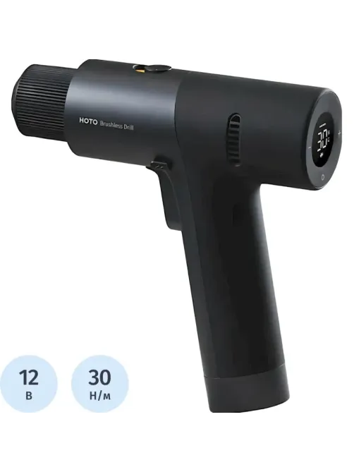 Дрель-шуруповерт аккум. бесщет. HOTO 12В, 2.0Ач, Brushless Drill (QWLDZ001)