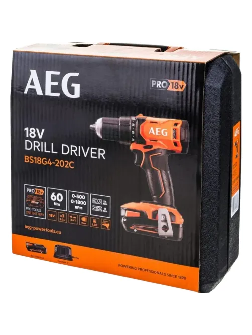 Дрель-шуруповерт AEG BS18G4-202C 4935478630