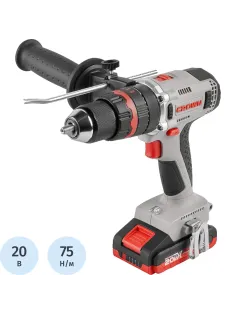 Дрель-шуруповерт ударная аккумуляторная BL CROWN CT21093HMX-2 BMC