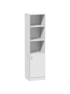 Шкаф MEG_медицинский для док. 1-ств,верх-2откр.п. ШМД (код МД-509.00) белый