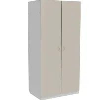 Шкаф для одежды медицинский MEG_2-х ств.1отд ЛДСП ШМО (код МД-501.02) белый