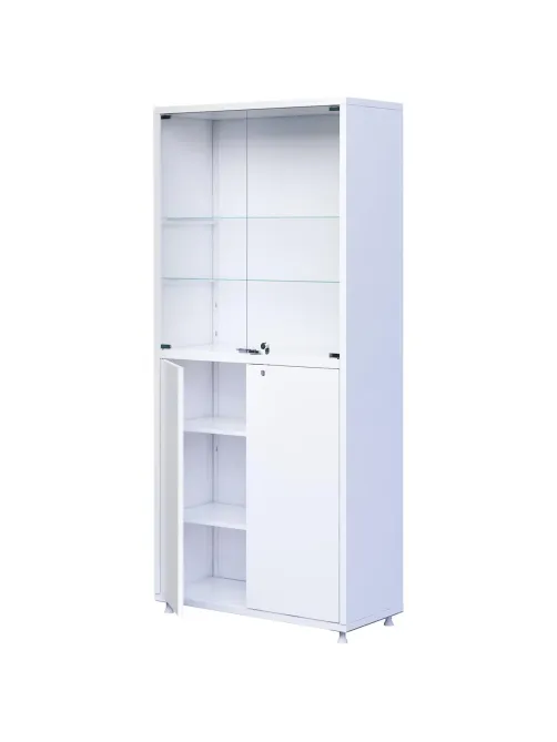 Шкаф MEG_медицинский 2секц.двухств. ШМ-02 МСК-647.02/06 ст/мет,700х320х1655