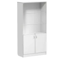Шкаф MEG_медицинский для док. 2-ств,верх-ст.дв,2п ШМД (код МД-504.00) белый