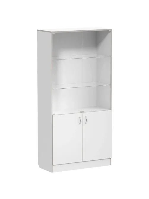 Шкаф MEG_медицинский для док. 2-ств,верх-ст.дв,2п ШМД (код МД-504.00) белый