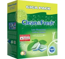 Таблетки для ПММ Clean&Fresh Allin1 (giga) 100шт/уп