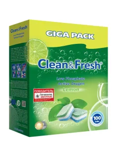 Таблетки для ПММ Clean&Fresh Allin1 (giga) 100шт/уп