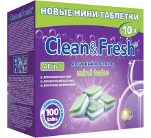Таблетки для ПММ Clean&Fresh Allin1 mini tabs 100шт/уп