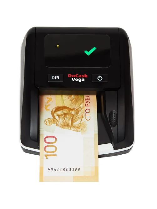 Детектор банкнот (валют) DoCash Vega, автоматический,с аккумулятором,руб