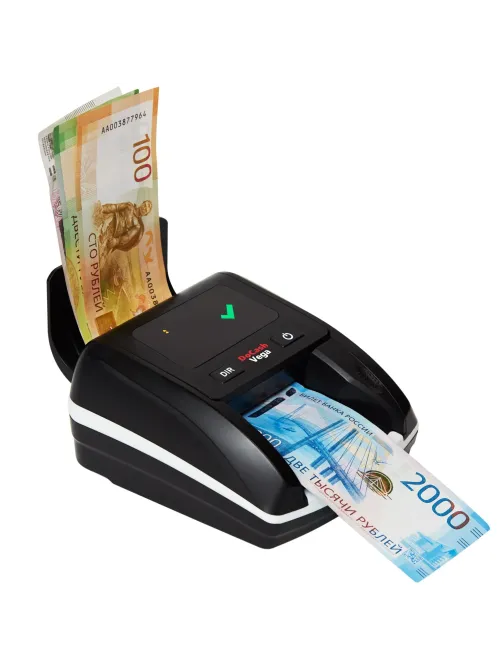 Детектор банкнот (валют) DoCash Vega, автоматический,с аккумулятором,руб