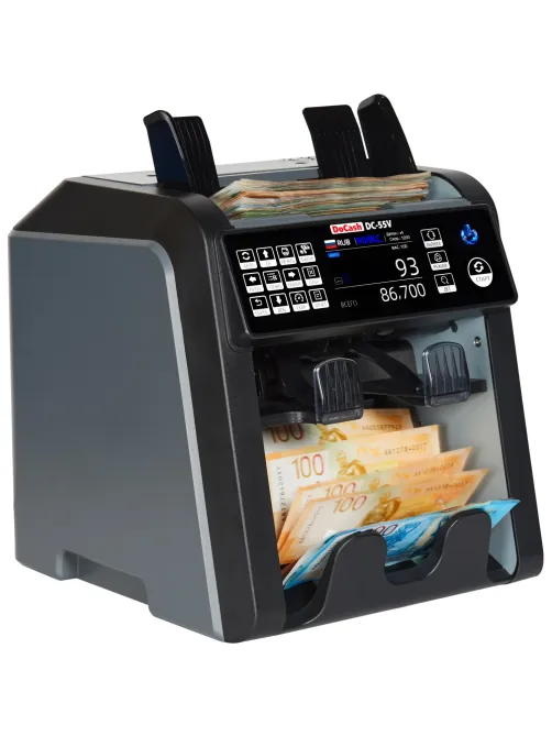 Счетчик банкнот двухкарманный DoCash DC-55V