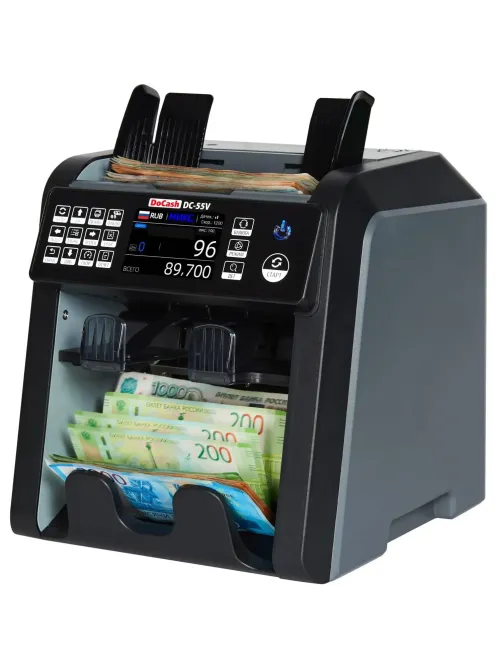 Счетчик банкнот двухкарманный DoCash DC-55V