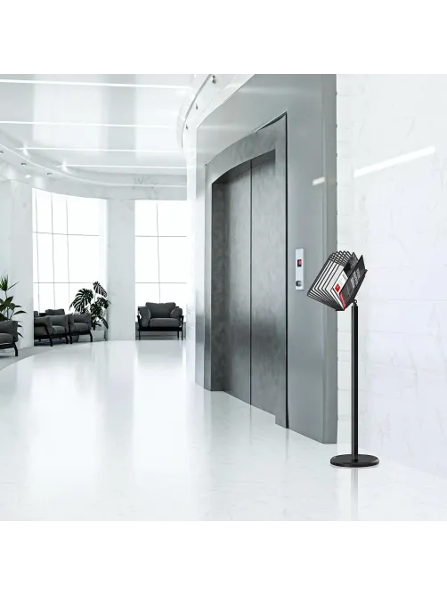 Демосистема напольная ProMega office А4,10 панел.,черн,регулир.угол наклона