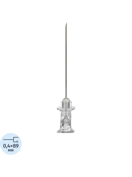 Игла спинальная Quincke 27G(0,40х89мм)с напр.22G(0,71х38мм)Polymed,50шт/уп