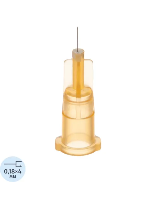 Игла инъекционная (для мезотерапии) 34G (0,18x4мм) Paramed 100 шт/уп