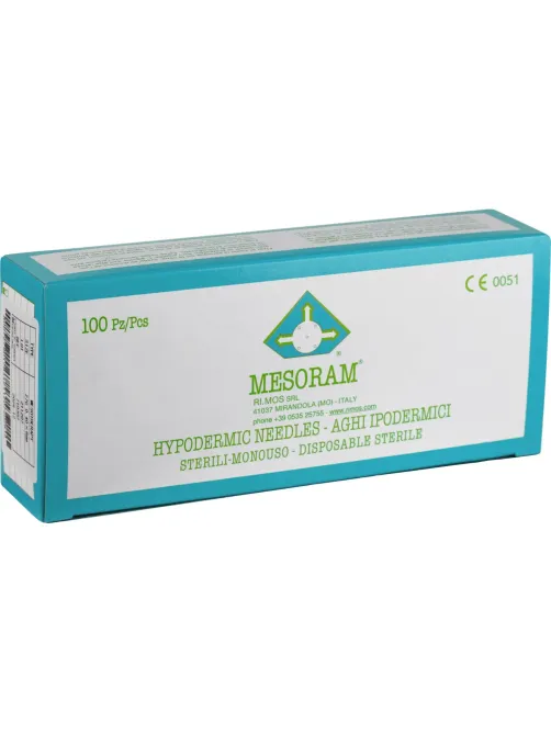 Игла для мезотерапии 27G (0,4x12мм) вн.д.0,22мм MESORAM,100шт./уп