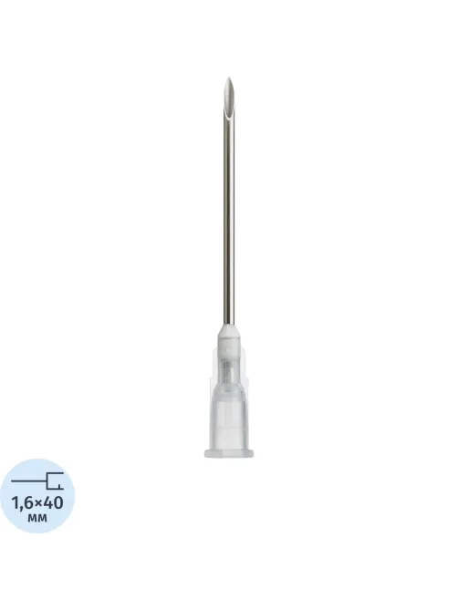 Игла инъекционная 16G (1,6х40 мм), Paramed 100 шт/уп