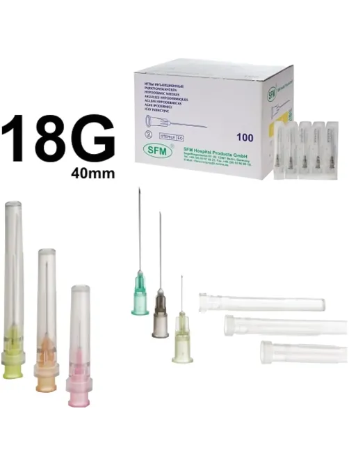 Игла инъекционная 18G (1,2х40 мм) SFM 100шт/уп.