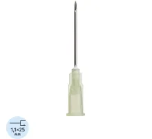 Игла инъекционная 19G (1,1х25 мм), Paramed 100 шт/уп
