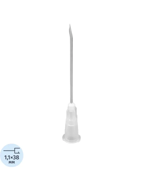 Игла Губера прямая HS 1938 19G (1,1х38 мм) KDL 10шт/уп