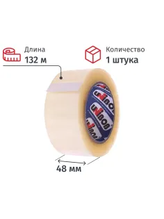 Клейкая лента  UNIBOB 48х132 прозрач. 40мкр
