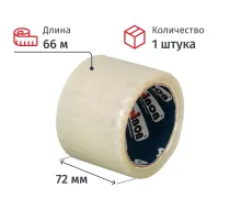 Клейкая лента  UNIBOB 72х66 прозрач. 40мкр