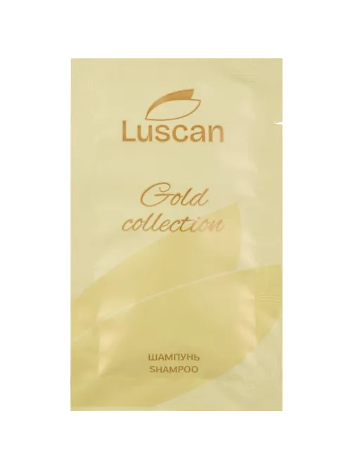 Шампунь Luscan Gold Collection, саше 10мл,500шт/уп