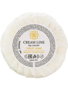 Мыло туалетное Luscan Cream Line,круглое 20гр, 350 шт/уп