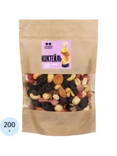 Коктейль Деловой Стандарт орехи сухофрукты, 200г