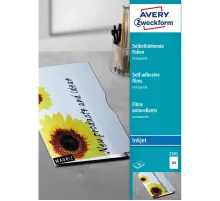 Пленка Avery Zweckform самоклеящаяся, I-J,прозр., А4, 0,17мм, 50 л