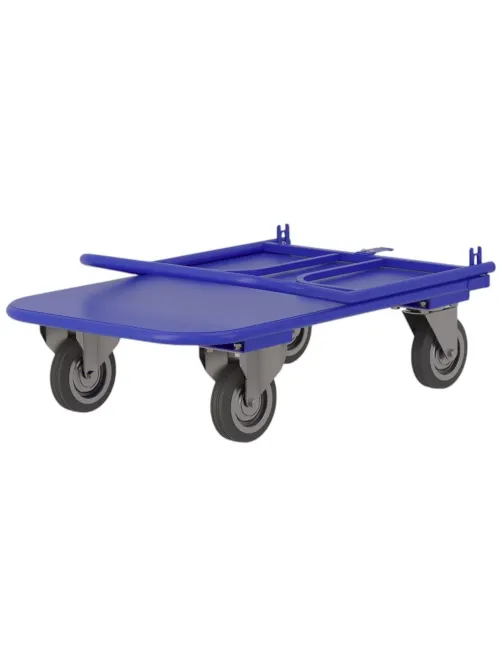 Тележка платформенная складная ручка, зацеп. ТПСР 2 М (600х900), d 125мм