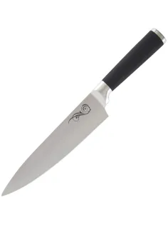 Нож с прорезиненной рукояткой MAL-01RS поварской, 20 см