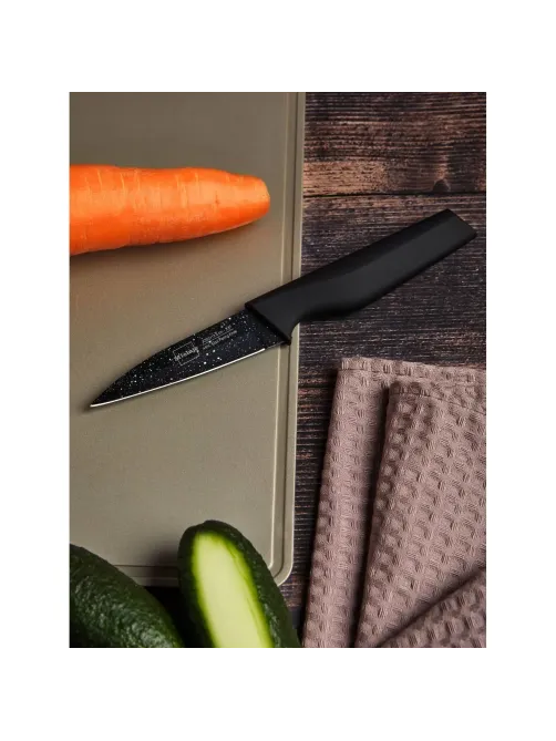 Нож для чистки овощей Santoku 9 см. рукоять Soft Touch, Mielaje 81109