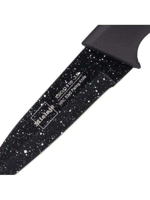 Нож для чистки овощей Santoku 9 см. рукоять Soft Touch, Mielaje 81109