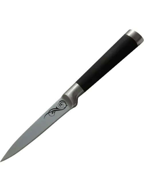 Нож с прорезиненной рукояткой MAL-07RS для овощей, 9 см